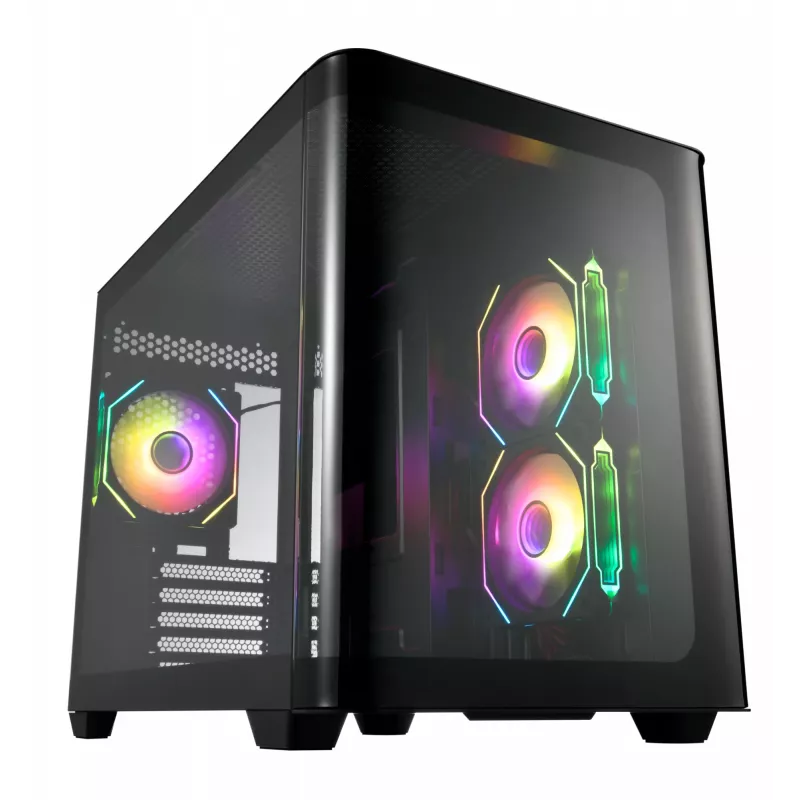 FSP S380-BA θήκη Mini Tower mITX, mATX Μαύρο ARGB