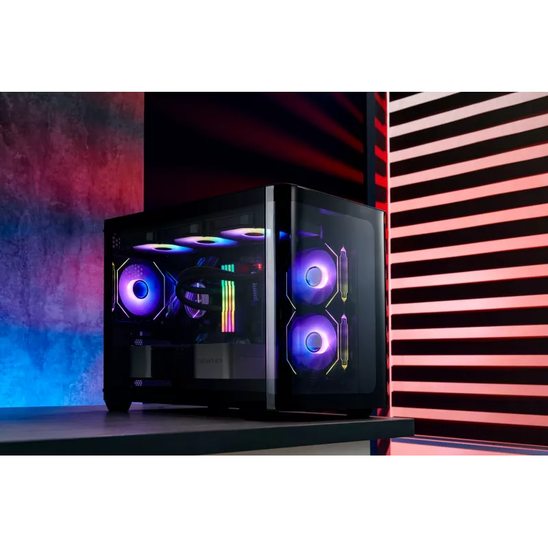 FSP S380-BA θήκη Mini Tower mITX, mATX Μαύρο ARGB