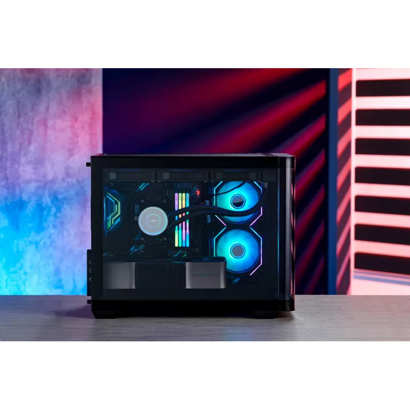 FSP S380-BA θήκη Mini Tower mITX, mATX Μαύρο ARGB