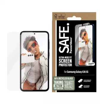 PanzerGlass SAFE. by ® Μεμβράνη προστασίας οθόνης Samsung Galaxy A36 5G | Ultra-Wide Fit με EasyAligner