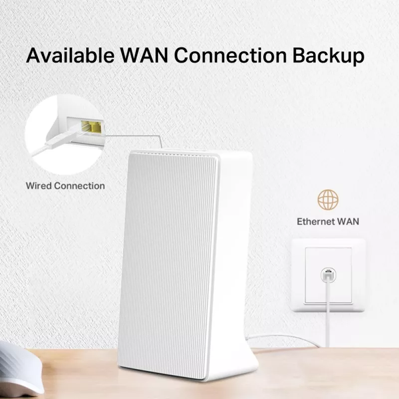 MERCUSYS MB130-4G Ασύρματος router Ethernet Dual-Band (2,4 GHz / 5 GHz) – Λευκό
