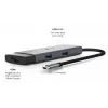 TP-Link UH5020C hub USB-C 5 θυρών, HDMI 4K@60Hz, 100 W Power Delivery, 1x USB-C, 2x USB-A, 5 Gbps, αλουμίνιο, γκρι