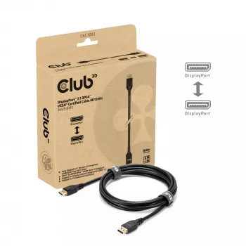 CLUB3D DisplayPort™ 2.1 DP54™ VESA® πιστοποιημένο καλώδιο 8K120Hz 3m/ 9.84ft