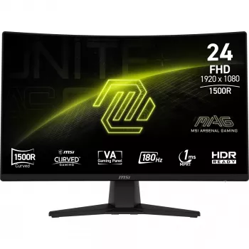 Οθόνη MSI MAG 242C 23.6 ίντσες Curved LCD Full HD 1920×1080 VA 180Hz 1ms MPRT HDMI DisplayPort VESA 100×100