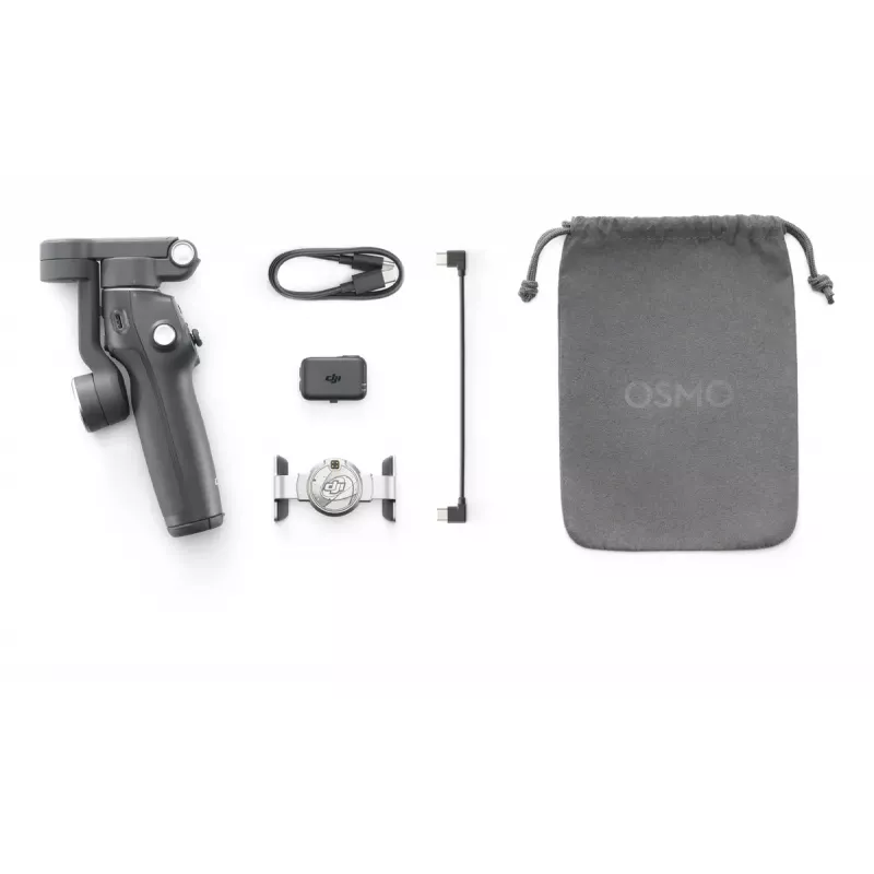 DJI Osmo Mobile 7P gimbal για smartphone, σταθεροποίηση 3 αξόνων, ActiveTrack 7.0, τηλεσκοπικό μπράτσο, Bluetooth 5.3, σκούρο γκρι