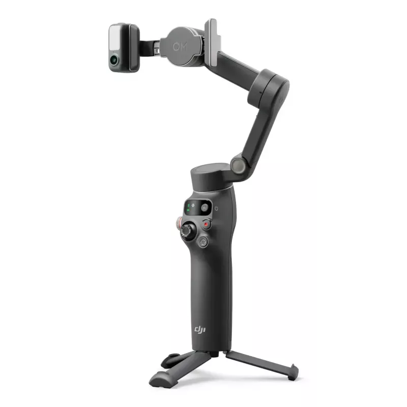 DJI Osmo Mobile 7P gimbal για smartphone, σταθεροποίηση 3 αξόνων, ActiveTrack 7.0, τηλεσκοπικό μπράτσο, Bluetooth 5.3, σκούρο γκρι