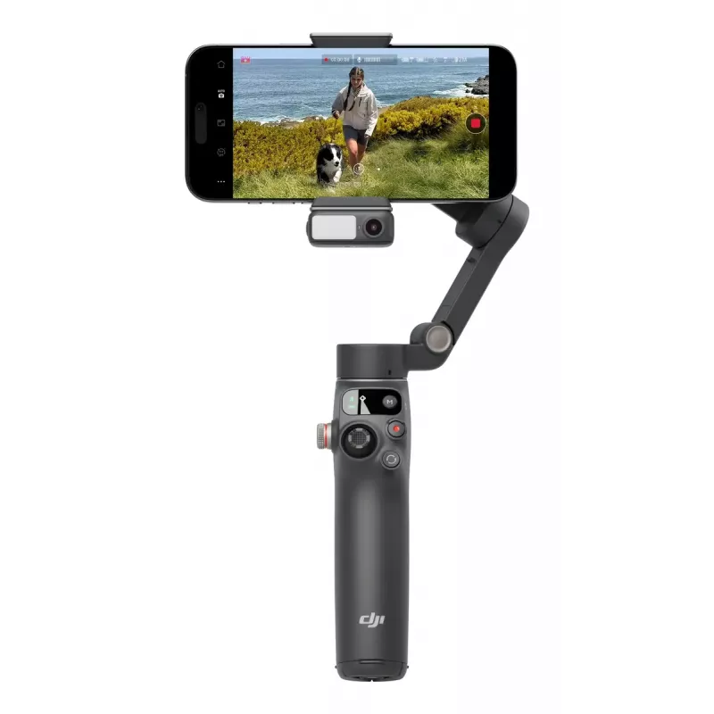 DJI Osmo Mobile 7P gimbal για smartphone, σταθεροποίηση 3 αξόνων, ActiveTrack 7.0, τηλεσκοπικό μπράτσο, Bluetooth 5.3, σκούρο γκρι