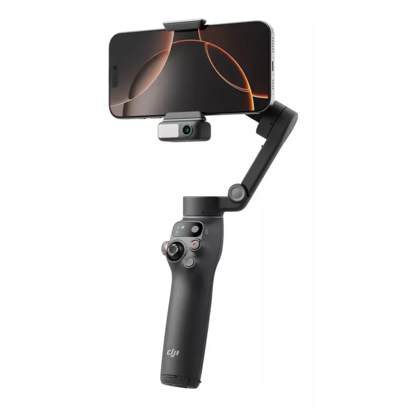 DJI Osmo Mobile 7P gimbal για smartphone, σταθεροποίηση 3 αξόνων, ActiveTrack 7.0, τηλεσκοπικό μπράτσο, Bluetooth 5.3, σκούρο γκρι