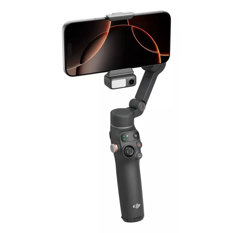DJI Osmo Mobile 7P gimbal για smartphone, σταθεροποίηση 3 αξόνων, ActiveTrack 7.0, τηλεσκοπικό μπράτσο, Bluetooth 5.3, σκούρο γκρι