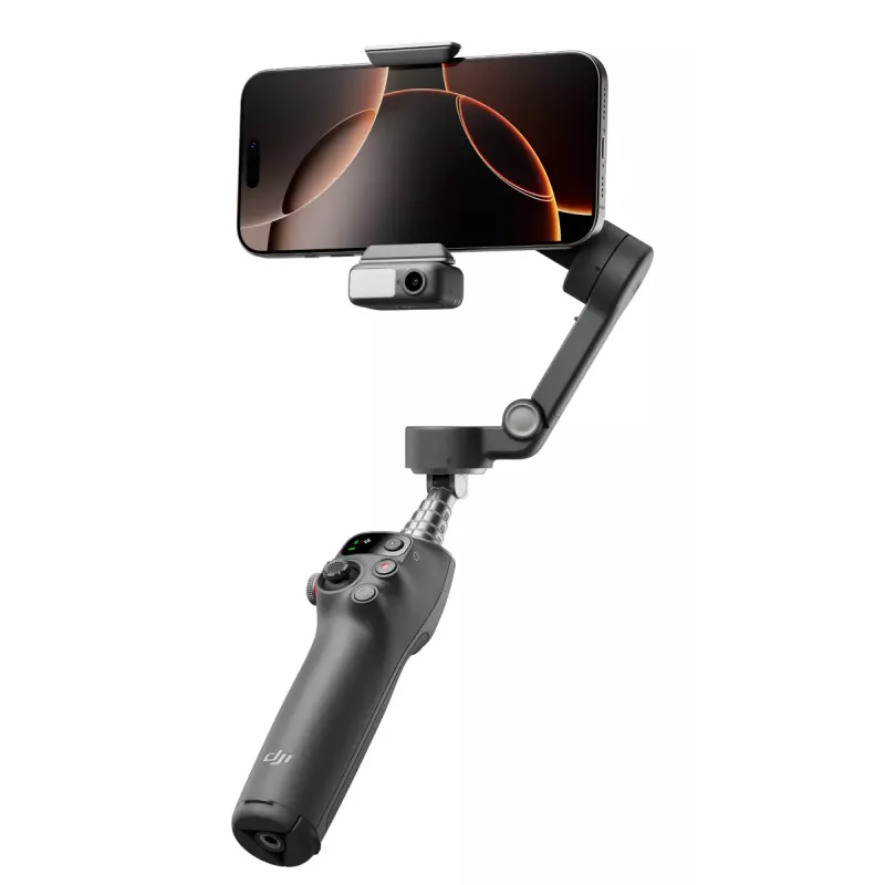 DJI Osmo Mobile 7P gimbal για smartphone, σταθεροποίηση 3 αξόνων, ActiveTrack 7.0, τηλεσκοπικό μπράτσο, Bluetooth 5.3, σκούρο γκρι