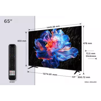 Τηλεόραση TCL V6C 65V6C 165,1 cm (65 ίντσες) 4K Ultra HD Smart TV Wi-Fi Metallic 280 cd/m²