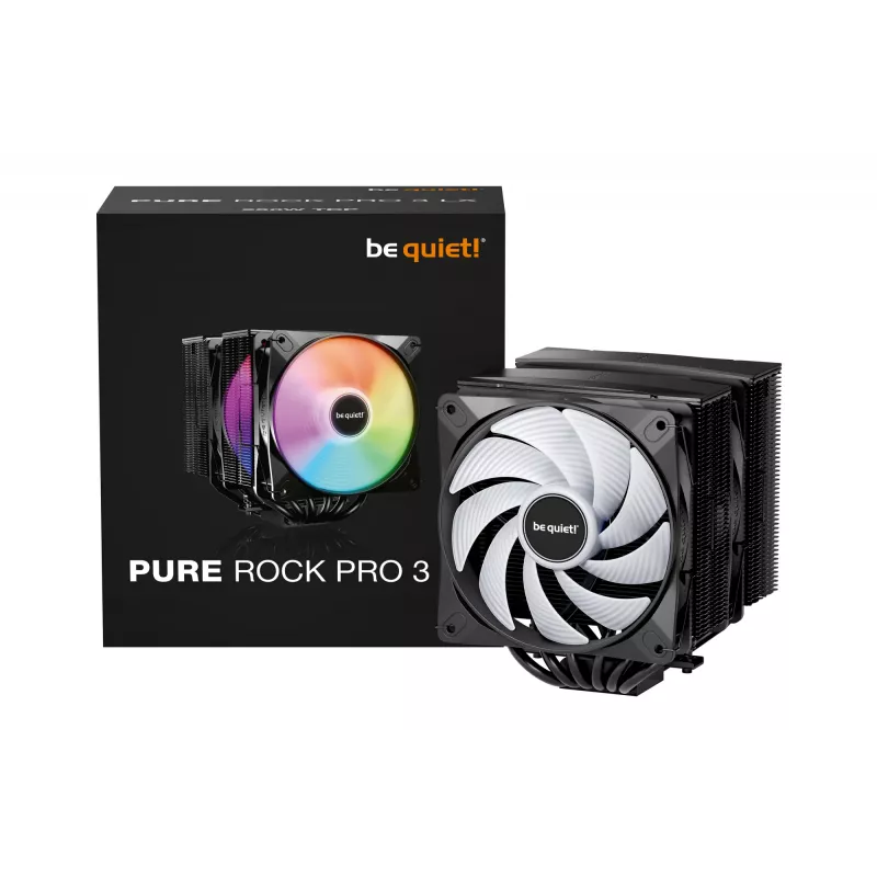 be quiet! Pure Rock Pro 3 LX μαύρο ψύκτρα αέρα επεξεργαστή 12 cm 1 τεμ.