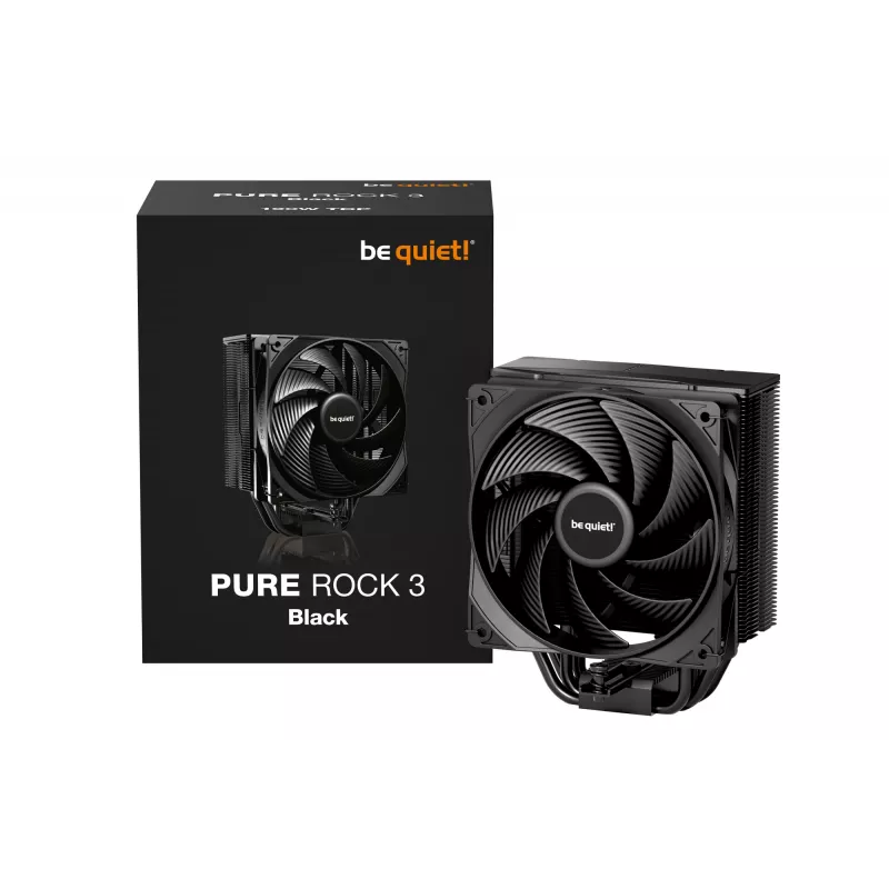be quiet! Pure Rock 3 Μαύρο Ψύκτρα Επεξεργαστή 12 cm 1 τεμ.
