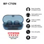 Sony WF-C710N (WFC710NL.CE7) True Wireless ακουστικά ένθετα, Bluetooth, ακύρωση θορύβου, Glass Blue
