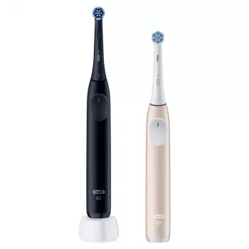 Ηλεκτρική οδοντόβουρτσα Oral-B iO Series 2 Duo μαύρο ροζ επαναφορτιζόμενη με έξυπνο αισθητήρα πίεσης