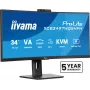 iiyama ProLite XCB3497WQSNPH-B1 Οθόνη υπολογιστή 86,4 cm (34 inch) 3440 x 1440 Pixel UltraWide Quad HD LED Μαύρο