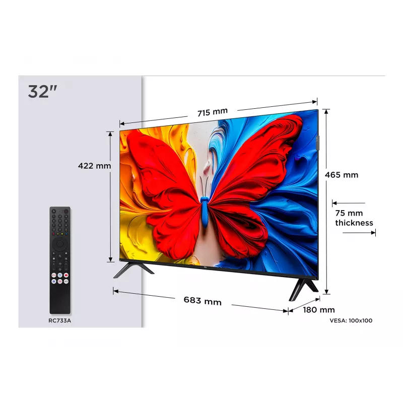 Τηλεόραση TCL 32S5K 81,3 cm (32 ίντσες) Full HD Smart TV Wi-Fi μαύρη