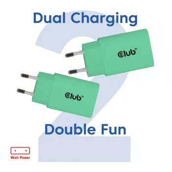Φορτιστής USB-C 2 τεμ. 30W by club 3d — Δύο τροφοδοτικά USB-C 30W