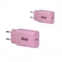 CLUB3D 2 τεμ. Φορτιστής USB C 30 Watt λευκό, εσωτερικού χώρου, AC, ροζ