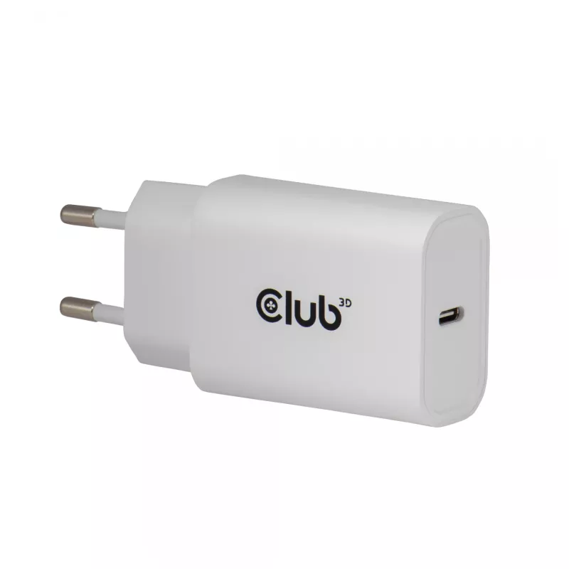 Φορτιστής USB‑C 2 τεμ. CLUB3D CAC-3020, 30 W συνολικά, λευκό