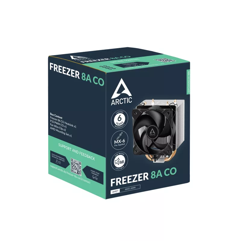 ARCTIC Freezer 8A - CO Συμπαγής ψύκτρα CPU AMD για συνεχή λειτουργία