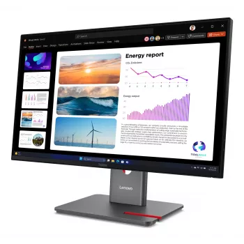 Lenovo ThinkVision P24Q-40 Οθόνη, 60,5 cm (23,8 ίντσες), 2560 x 1440 Pixel, Quad HD, LCD, 6 ms, Μαύρο