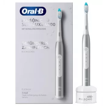 Oral-B Pulsonic λεπτό Luxe 4000 Ενήλικος Ηχητική Οδοντόβουρτσα Platinum