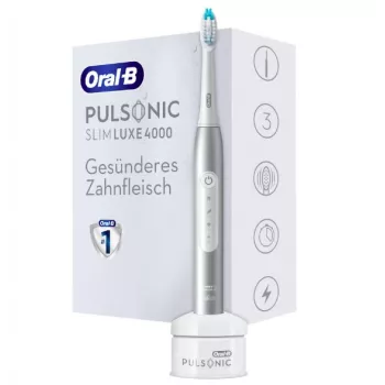Oral-B Pulsonic λεπτό Luxe 4000 Ενήλικος Ηχητική Οδοντόβουρτσα Platinum