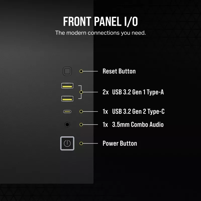 CORSAIR Κουτί Υπολογιστή - Mid-Tower - 2500x Dual Chamber - Μαύρο
