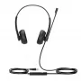 Yealink UH34 Dual Teams headset, ενσύρματο, γραφείο/callcenter, 20 - 20000 Hz, 118 g, headset, μαύρο