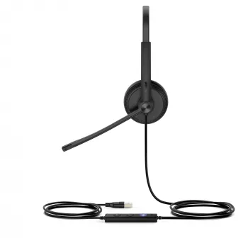 Yealink UH34 Dual Teams headset, ενσύρματο, γραφείο/callcenter, 20 - 20000 Hz, 118 g, headset, μαύρο