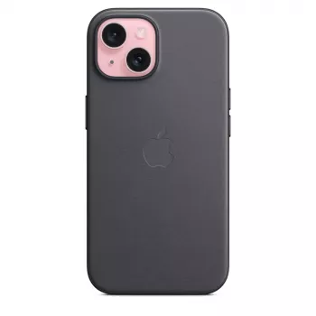 Apple FineWoven θήκη με MagSafe iPhone 15 μαύρο
