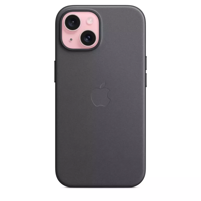 Apple FineWoven θήκη με MagSafe iPhone 15 μαύρο