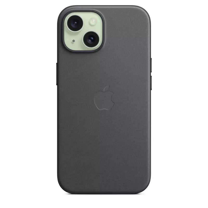 Apple FineWoven θήκη με MagSafe iPhone 15 μαύρο
