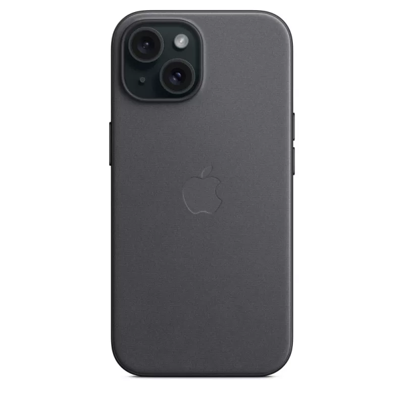 Apple FineWoven θήκη με MagSafe iPhone 15 μαύρο