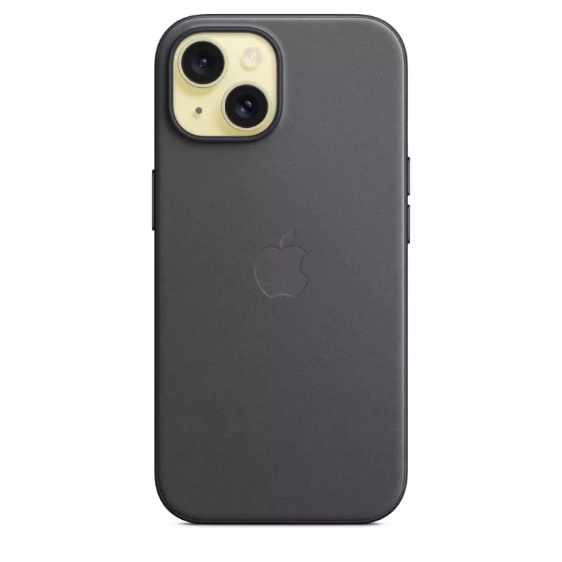 Apple FineWoven θήκη με MagSafe iPhone 15 μαύρο