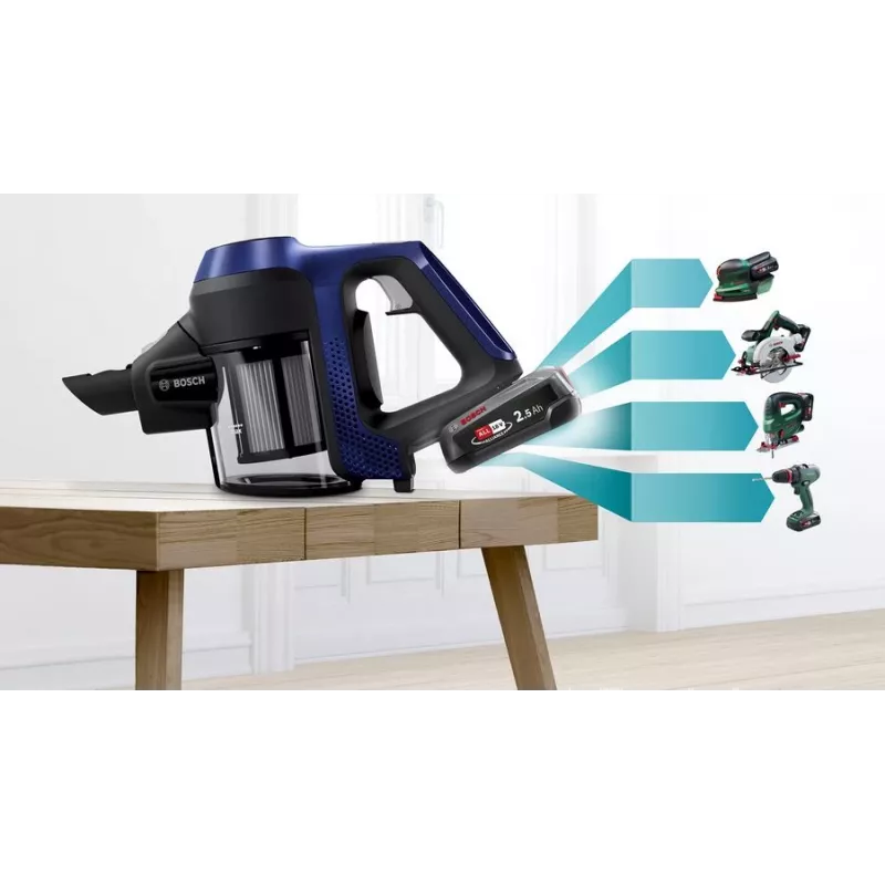Bosch Serie 6 BBS611MAT επαναφορτιζόμενη σκούπα 2 σε 1