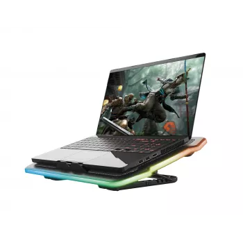 Trust GXT 1126 Aura RGB βάση ψύξης φορητού υπολογιστή έως 17,3 ίντσες