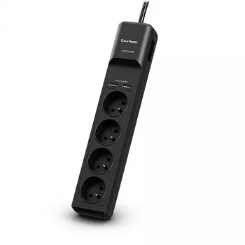 CyberPower Tracer III P0420SUD0-FR προστασία υπέρτασης μαύρο 4 έξοδοι AC 200 - 250 V 1,8 m