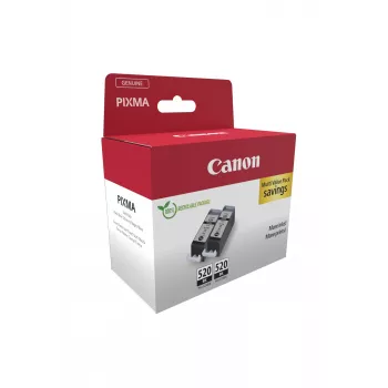 Canon Μελάνι 2932B019 PGI-520 Διπλή συσκευασία Μαύρο