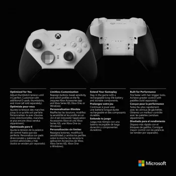 Gamepad Microsoft Xbox Elite Wireless Series 2 Core Μαύρο Λευκό Bluetooth USB
