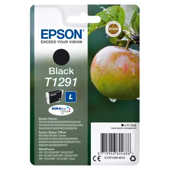 Epson Apple Singlepack Μαύρο T1291 DURABrite Ultra Μελάνι