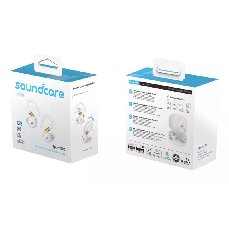 Ακουστικά ANKER - Soundcore Sport X20 - Λευκό