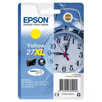 Epson Ξυπνητήρι Einzelpackung Κίτρινο 27XL DURABrite Ultra Μελάνι