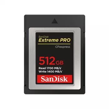 WESTERN DIGITAL SanDisk CF Express Extreme Pro 512 GB, 1700 MB/s Ανάγνωση, 1400 MB/s Εγγραφή