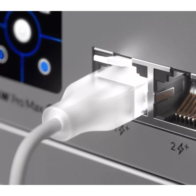 Καλώδιο Ethernet Patch UBIQUITI UACC-Cable-Patch-EL 0,3 m Cat6 2,5 Gbit/s PoE++ λευκό