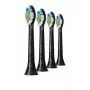 Κεφαλές οδοντόβουρτσας Philips HX6064/88 Optimal White — 4 τεμ., μαύρο, μεσαίες τρίχες, 62.000 κινήσεις/min
