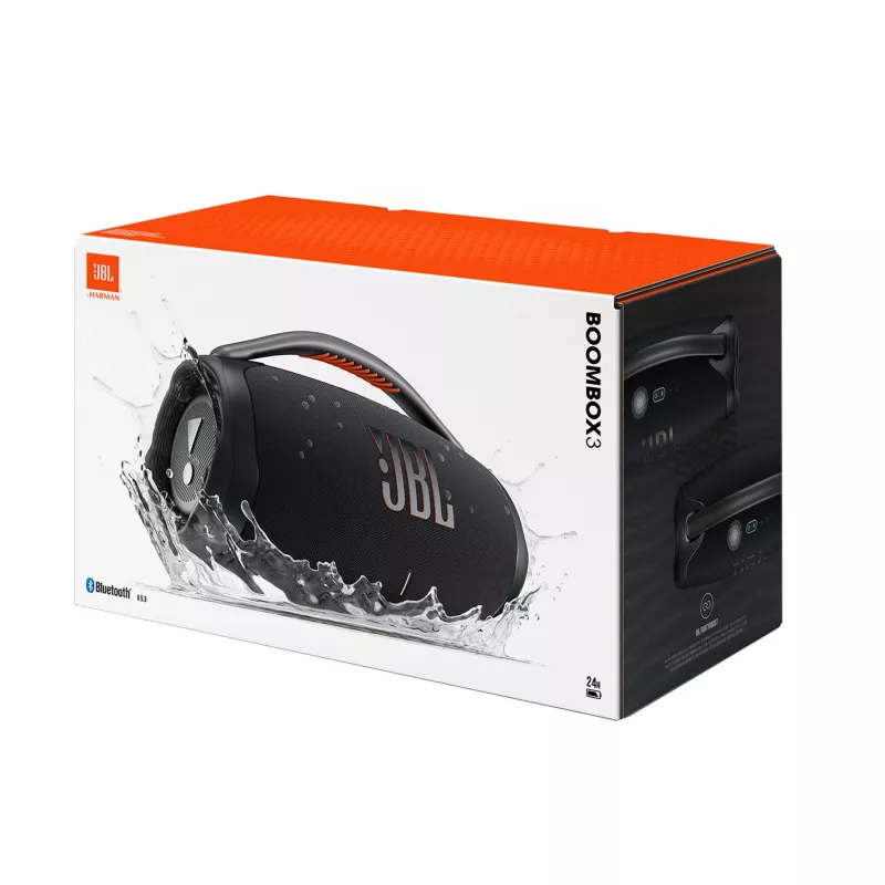 JBL BOOMBOX 3 Φορητό στερεοφωνικό ηχείο Μαύρο