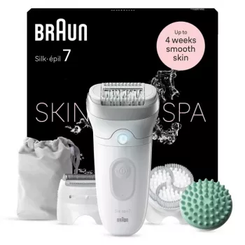 Braun Silk-épil 7 7-081 Αποτριχωτική μηχανή 40 τσιμπιδάκια Λευκή
