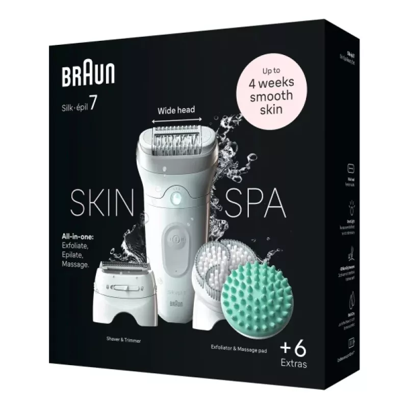 Braun Silk-épil 7 7-081 Αποτριχωτική μηχανή 40 τσιμπιδάκια Λευκή